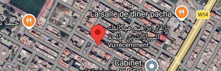خريطة موقع ورشة بن طلحة